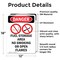 Signmission Fuel Storage Area No, 12 in W x Rectangle, Vinyl Decal OS-2PACK-DS-D-1218-V-1269 - alternate 4